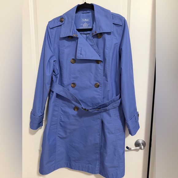 L.L. Bean Jackets & Blazers - L.L. Bean Women's Elegant Blue Trench Coat